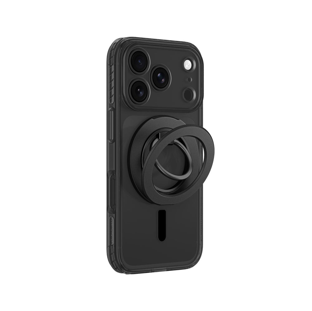 AmazingThing Titan Pro Lens Ring Set Case til iPhone 18 Pro Max med kameraomslag og magnetisk ring kompatibel med MagSafe - sort