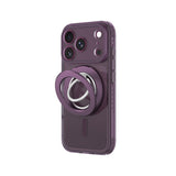 AmazingThing Titan Pro Lens Ring Set Case til iPhone 18 Pro Max med kameraomslag og magnetisk ring kompatibel med MagSafe - Purple