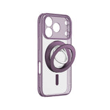AmazingThing Titan Pro Lens Ring Set Case til iPhone 18 Pro Max med kameraomslag og magnetisk ring kompatibel med MagSafe - Purple