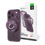 AmazingThing Titan Pro Lens Ring Set Case til iPhone 18 Pro Max med kameraomslag og magnetisk ring kompatibel med MagSafe - Purple