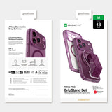 AmazingThing Titan Pro Lens Stand Set til iPhone 18 Pro med magnetisk holder og stand, kompatibel med MagSafe - Purple