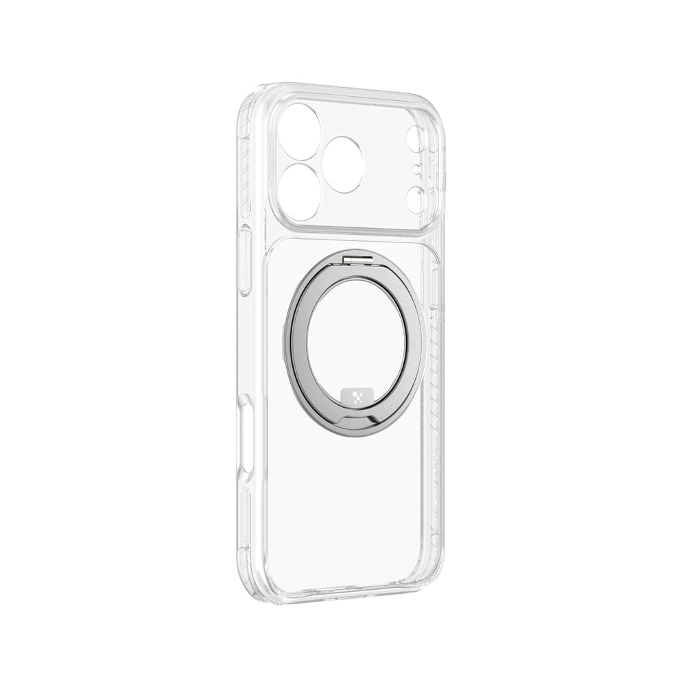 AmazingThing Titan Pro Spin Lens Case til iPhone 18 Pro Max med Roterende Ring og Lanyard Mount, MagSafe Kompatibel - Clear