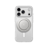 AmazingThing Titan Pro Pop Lens Case til iPhone 18 Pro med kameraomslag, greb og stativ, MagSafe-kompatibel - klar/hvid