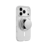 AmazingThing Titan Pro Pop Lens Case til iPhone 18 Pro med kameraomslag, greb og stativ, MagSafe-kompatibel - klar/hvid