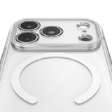 AmazingThing Titan Pro Pop Lens Case til iPhone 18 Pro med kameraomslag, greb og stativ, MagSafe-kompatibel - klar/hvid