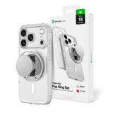 AmazingThing Titan Pro Pop Lens Case til iPhone 18 Pro Max med kameraomslag, greb og stativ, MagSafe-kompatibel - klar/hvid