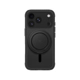 AmazingThing Titan Pro Pop Lens Case til iPhone 18 Pro med kameraomslag, greb og stativ, MagSafe-kompatibel - klar/sort