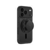 AmazingThing Titan Pro Pop Lens Case til iPhone 18 Pro med kameraomslag, greb og stativ, MagSafe-kompatibel - klar/sort