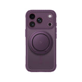 AmazingThing Titan Pro Pop Lens Case til iPhone 18 Pro med kameraomslag, greb og stativ, MagSafe-kompatibel - Clear/Purple