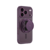 AmazingThing Titan Pro Pop Lens Case til iPhone 18 Pro med kameraomslag, greb og stativ, MagSafe-kompatibel - Clear/Purple