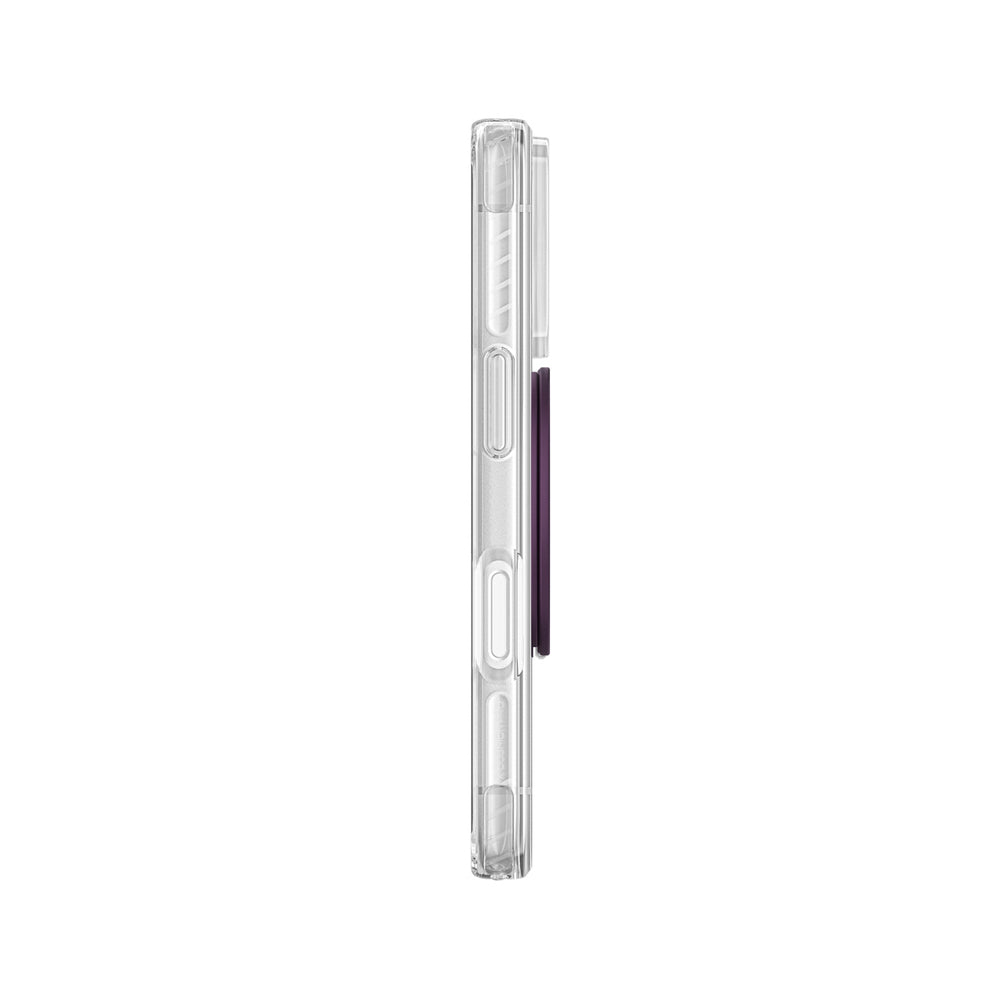 AmazingThing Titan Pro Pop Lens Case til iPhone 18 Pro med kameraomslag, greb og stativ, MagSafe-kompatibel - Clear/Purple