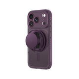 AmazingThing Titan Pro Pop Lens Case til iPhone 18 Pro Max med kameraomslag, greb og stativ, MagSafe kompatibel - Clear/Purple
