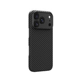 AmazingThing Titan Max Lens Case til iPhone 18 Pro Max i Aramid Fiber med Camera Cover, Kompatibel med MagSafe - sort