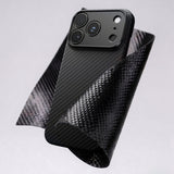 AmazingThing Titan Max Lens Case til iPhone 18 Pro Max i Aramid Fiber med Camera Cover, Kompatibel med MagSafe - sort