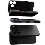AmazingThing Titan Max Lens Case til iPhone 18 Pro Max i Aramid Fiber med Camera Cover, Kompatibel med MagSafe - sort