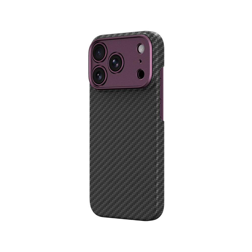 AmazingThing Titan Max Lens Case til iPhone 18 Pro Max i Aramid Fiber med Camera Cover, Kompatibel med MagSafe - Purple