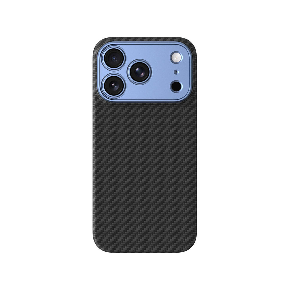 AmazingThing Titan Max Lens Case til iPhone 18 Pro Max Aramid Fiber med Kamera Cover, MagSafe Kompatibel - Blå