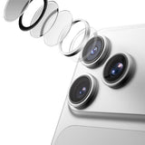 AmazingThing Radix Vision Lens Camera Lens Protector til iPhone 18 Pro / 18 Pro Max - Sølv