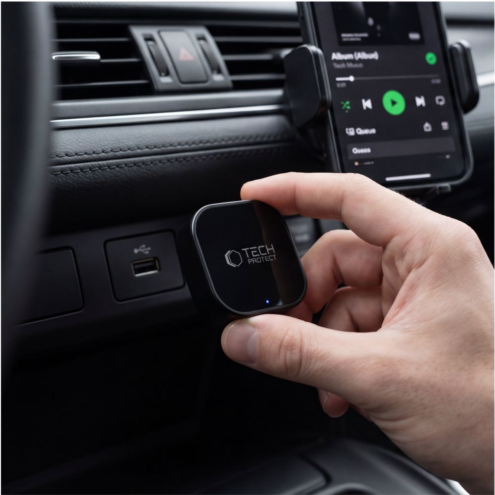 Tech-Protect Ultraboost CA01 USB Bluetooth 5.4 Apple CarPlay / Android Auto adapter - black