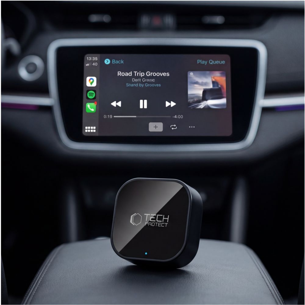 Tech-Protect Ultraboost CA01 USB Bluetooth 5.4 Apple CarPlay / Android Auto adapter - black