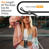 Samsung Galaxy S26 TPU Case med kortholder og Crossbody Lanyard - sort