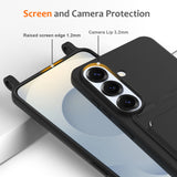 Samsung Galaxy S26 TPU Case med kortholder og Crossbody Lanyard - sort