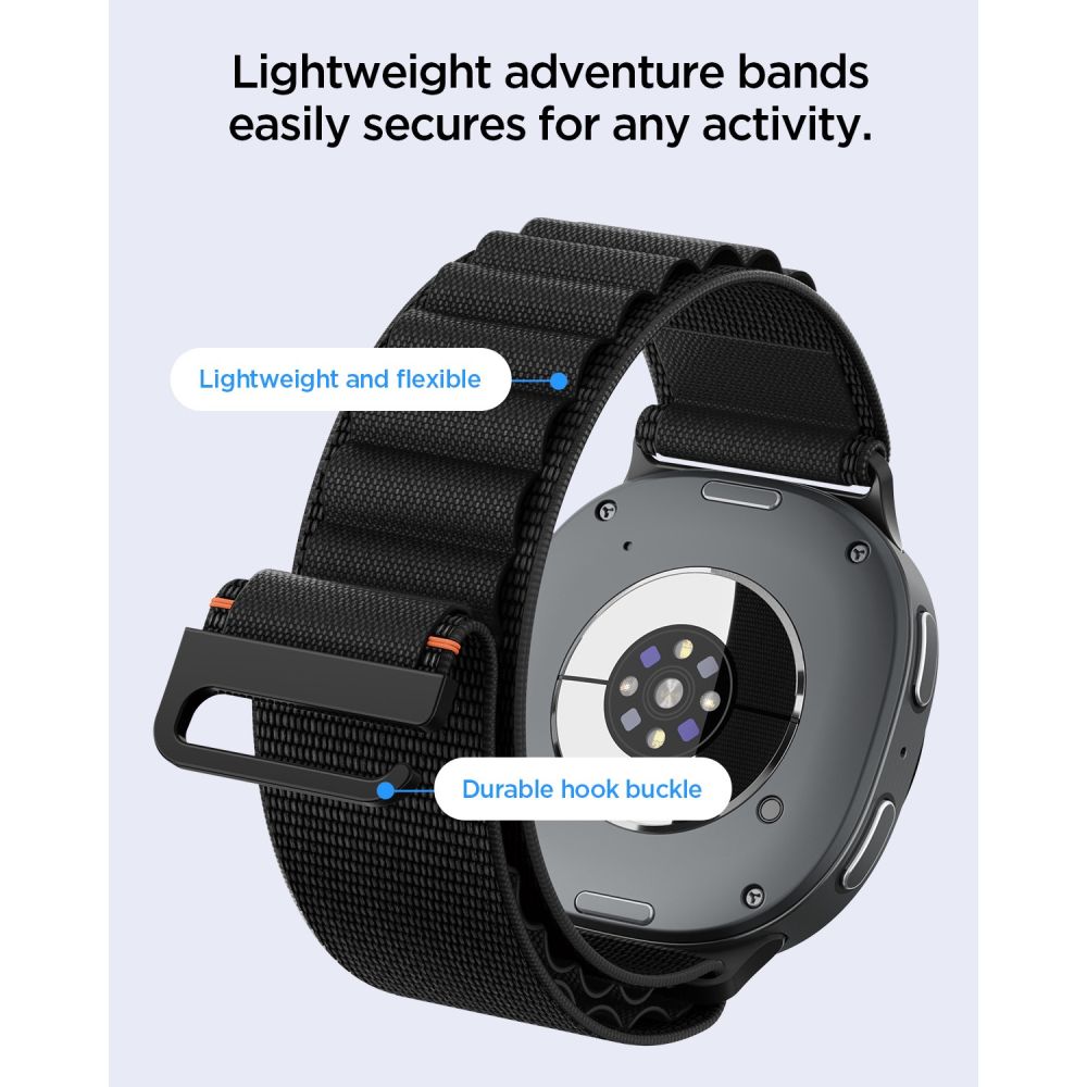 Spigen WBF1 Strap for Samsung Galaxy Watch 40/44/46 mm - Black
