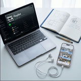 Tech-Protect Ultraboost Core G3 USB-C Wired Headphones - White