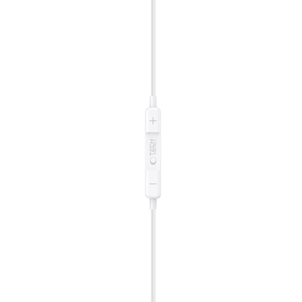 Tech-Protect Ultraboost Core G3 Mini Jack Wired Headphones - White