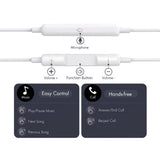 Tech-Protect Ultraboost Core G3 Mini Jack Wired Headphones - White
