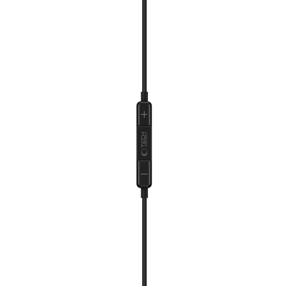 Tech-Protect Ultraboost Core G3 Mini Jack Wired Headphones - Black