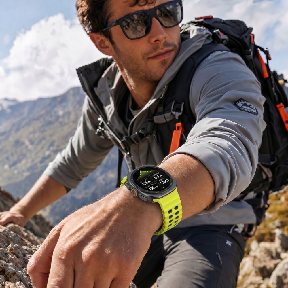 Tech-Protect Iconband Pro for Samsung Galaxy Watch Ultra 47mm - Lime Gray