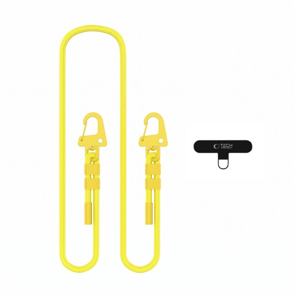 Tech-Protect C5SD Rope CrossBody Phone Lanyard - Yellow