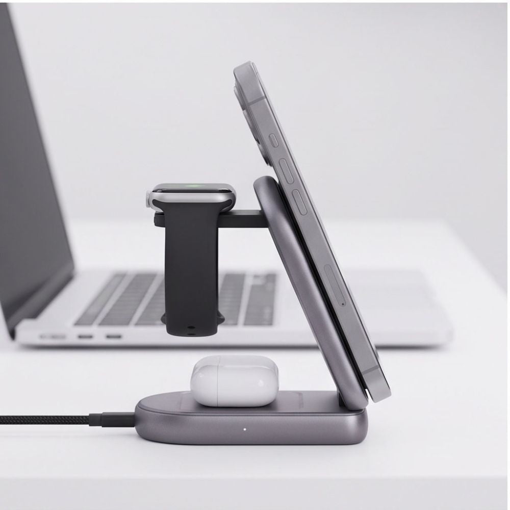 Tech-Protect A53 3in1 MagSafe 25W QI2.2 Wireless Charger - Dark Gray
