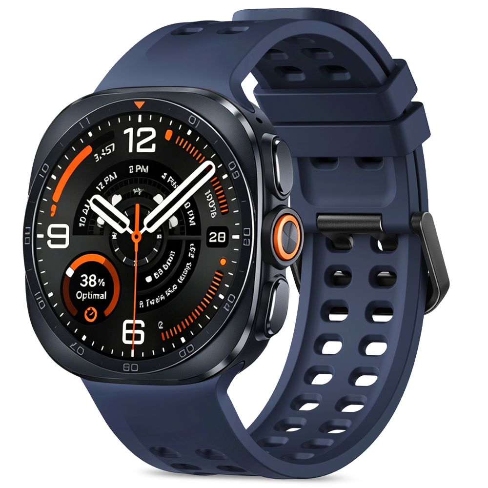 Tech-Protect Silicone Air Strap for Samsung Galaxy Watch Ultra 47mm - Navy Blue
