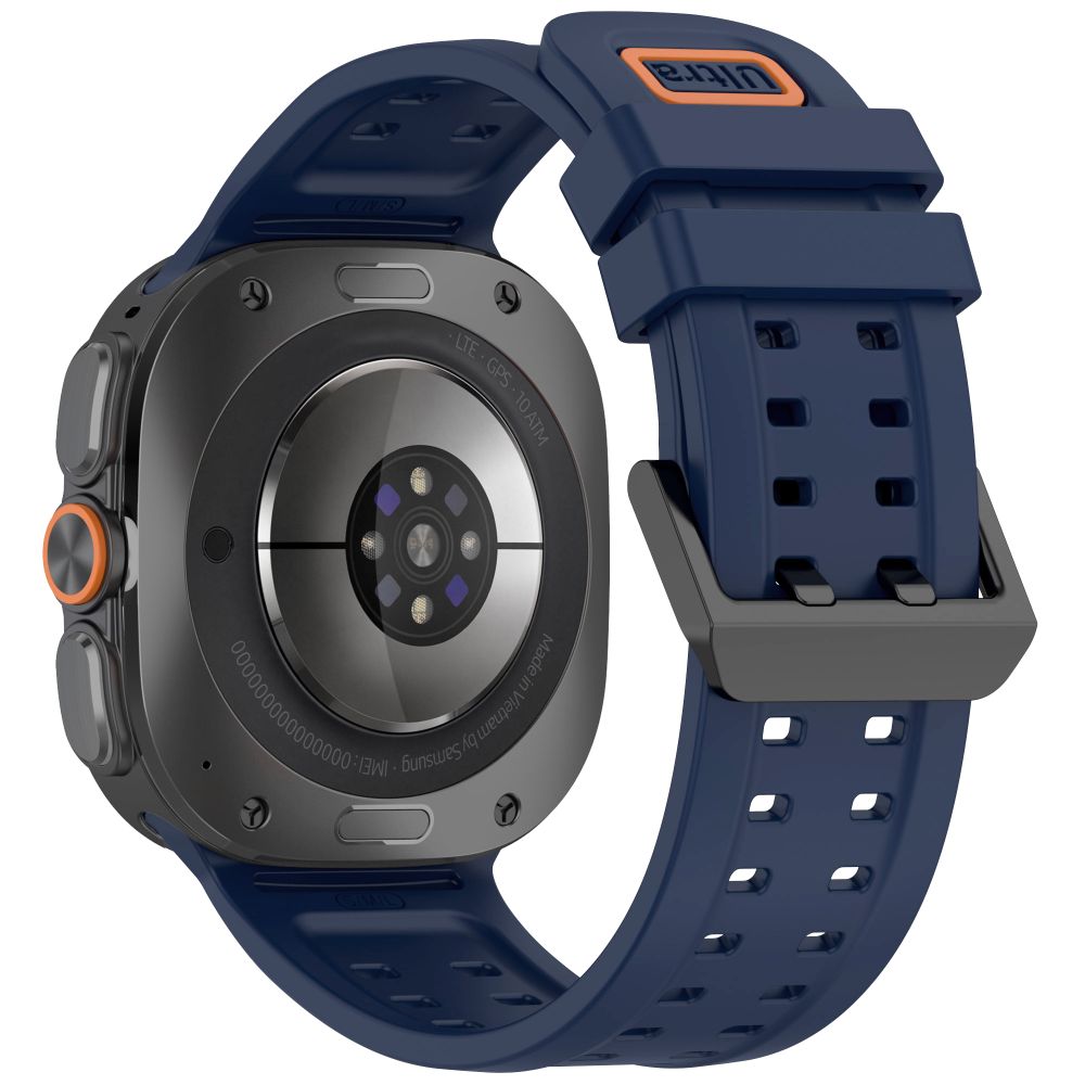 Tech-Protect Silicone Air Strap for Samsung Galaxy Watch Ultra 47mm - Navy Blue