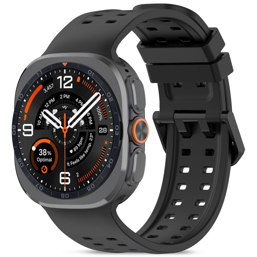 Tech-Protect Silicone Air Strap for Samsung Galaxy Watch Ultra 47mm - Black
