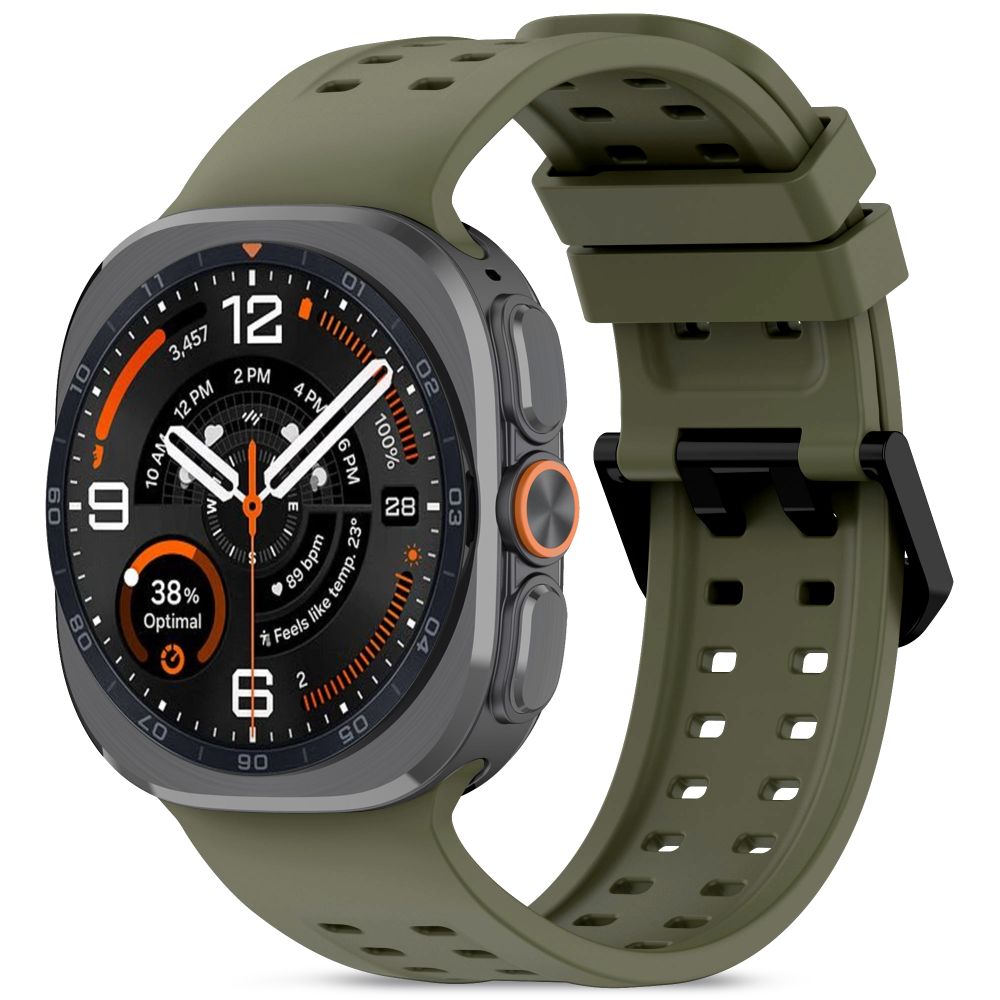 Tech-Protect Silicone Air Strap for Samsung Galaxy Watch Ultra 47mm - Olive