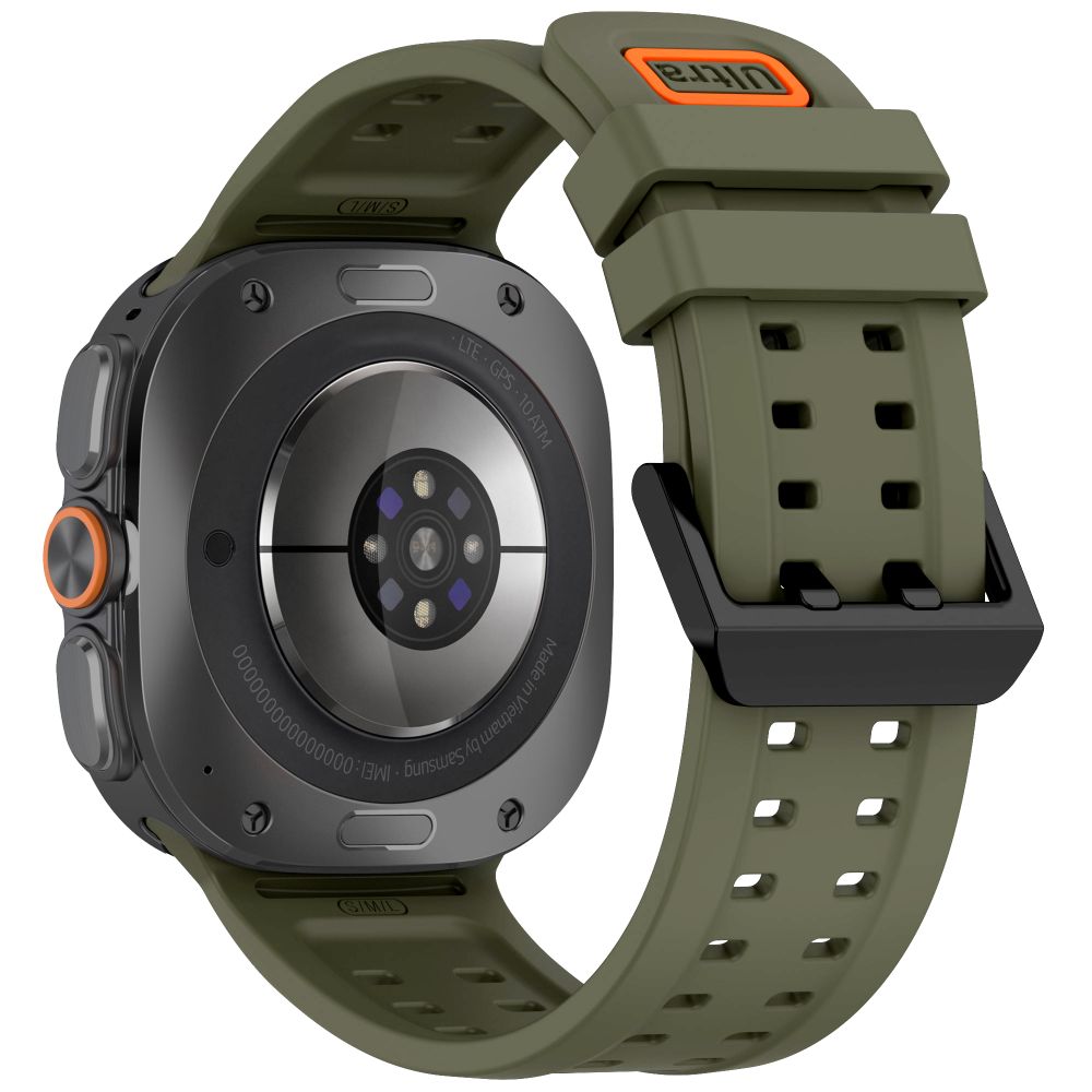 Tech-Protect Silicone Air Strap for Samsung Galaxy Watch Ultra 47mm - Olive