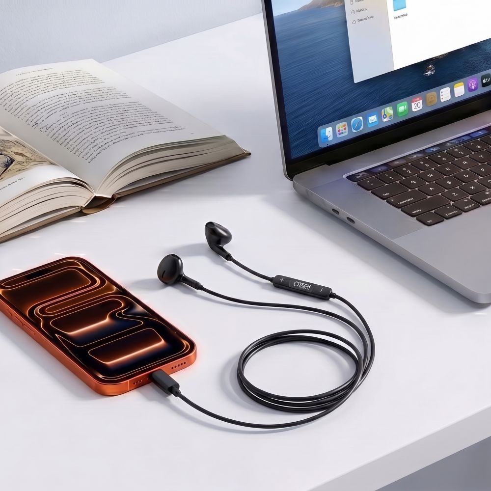 Tech-Protect Ultraboost Core G4 USB-C Wired Headphones - Black