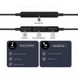 Tech-Protect Ultraboost Core G4 Mini Jack Wired Headphones - Black