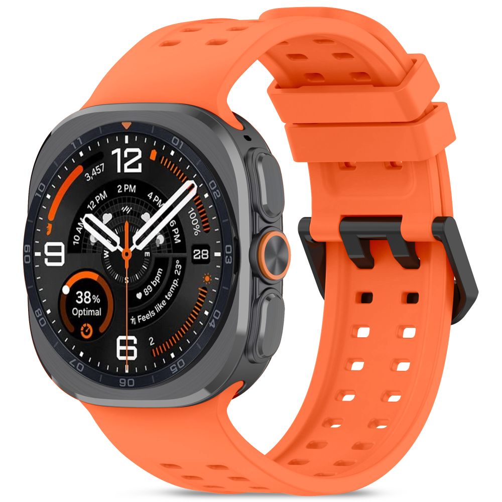 Tech-Protect Silicone Air Strap for Samsung Galaxy Watch Ultra 47mm - Orange