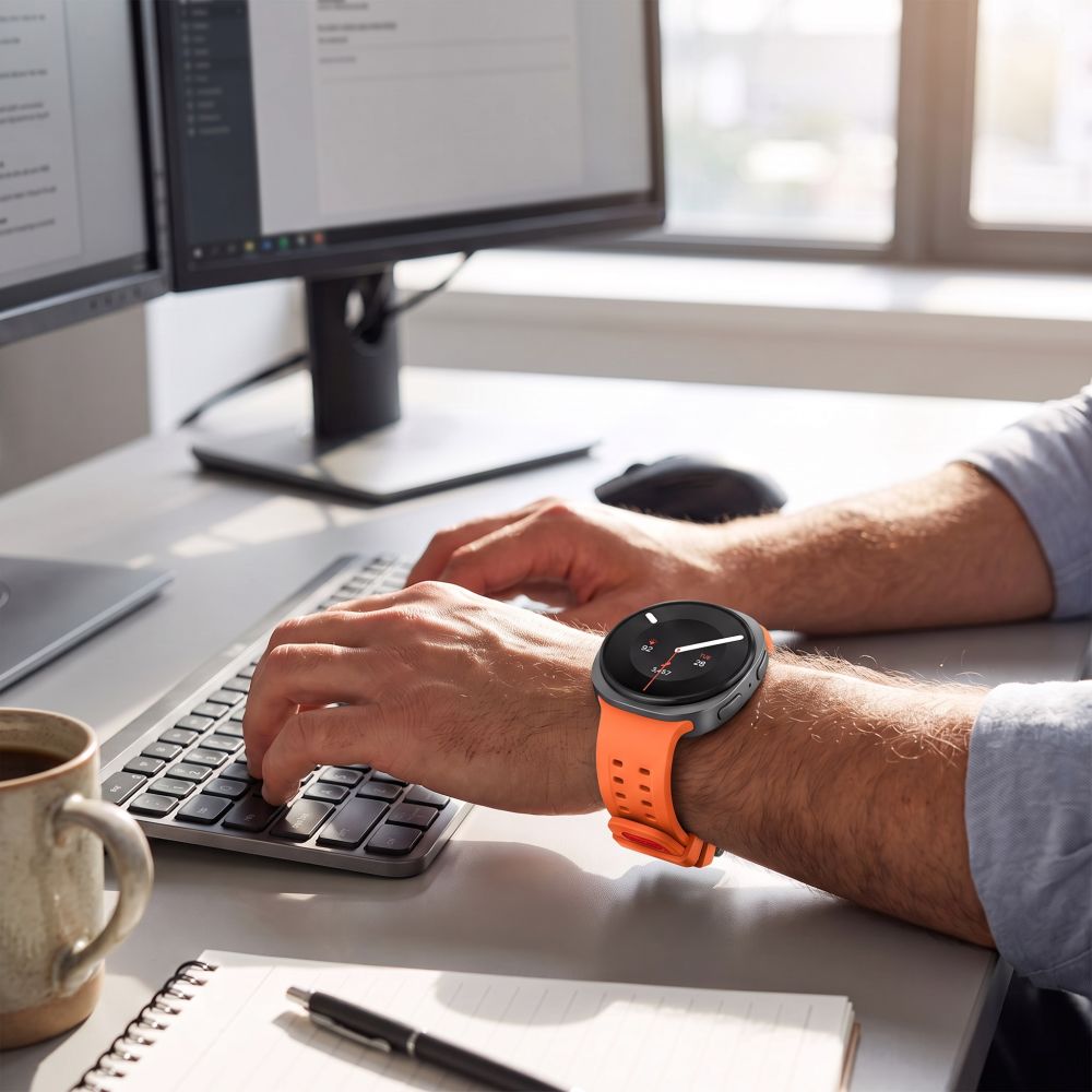 Tech-Protect Silicone Air Strap for Samsung Galaxy Watch 40/44/46 mm - Orange