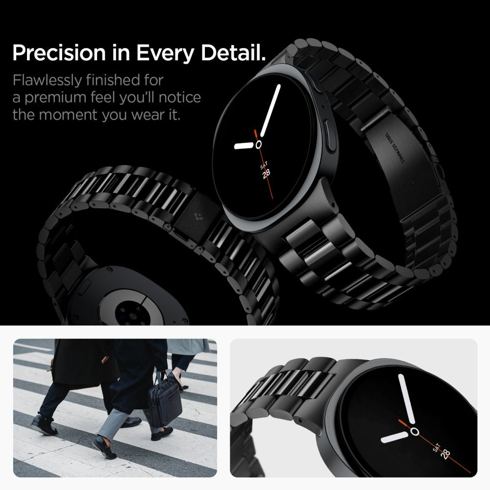 Spigen Modern Fit Band 316L Bracelet for Samsung Galaxy Watch 40/44/46 mm - Black
