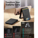 ESR Classic RFID Magnetic Wallet Stand MagSafe - Black