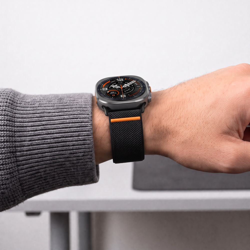 Tech-Protect Nylon Clasp for Samsung Galaxy Watch Ultra 47mm - Black