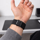 Tech-Protect Nylon Clasp Strap for Samsung Galaxy Watch 40/44/46 mm - Black