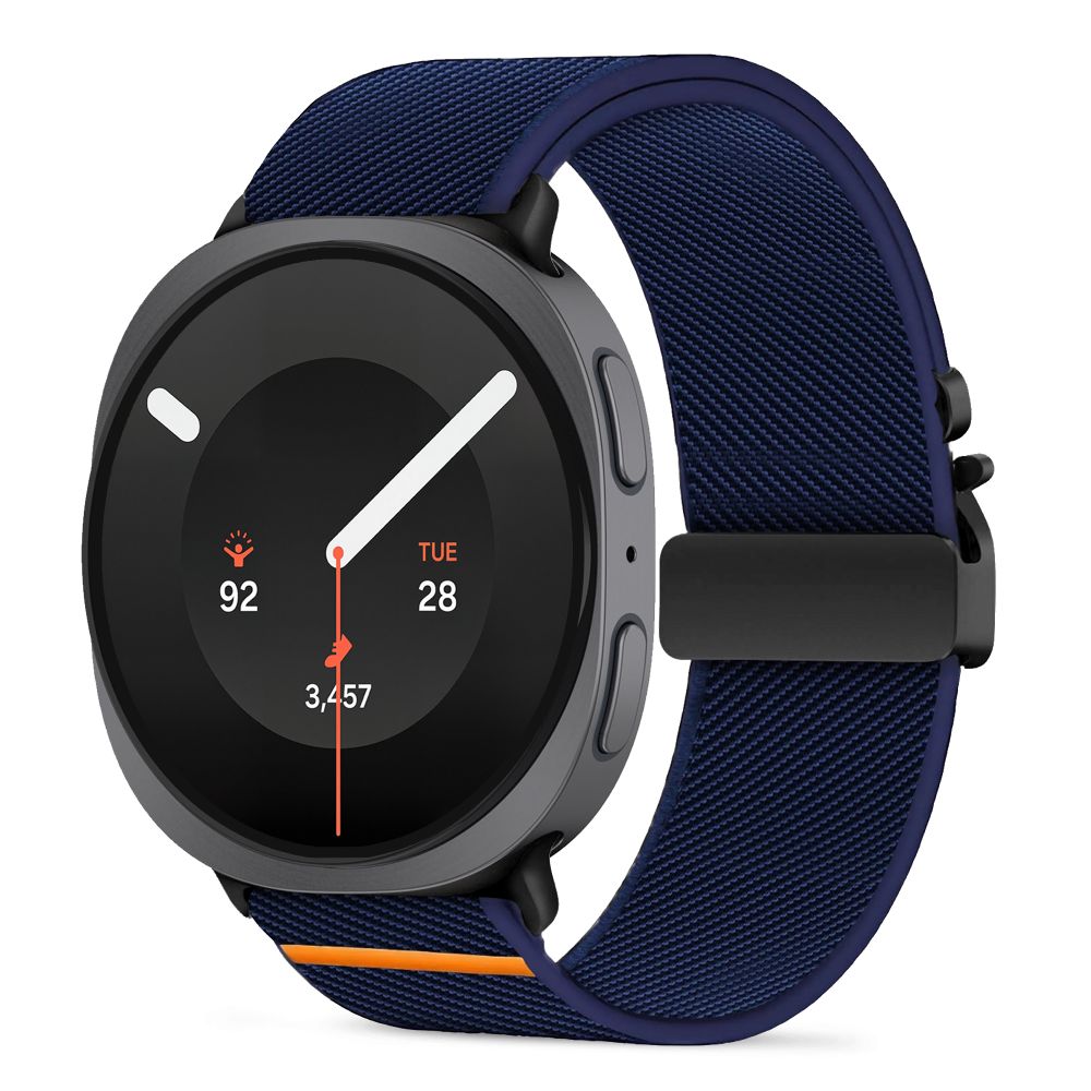 Tech-Protect Nylon Clasp Strap for Samsung Galaxy Watch 40/44/46 mm - Navy Blue