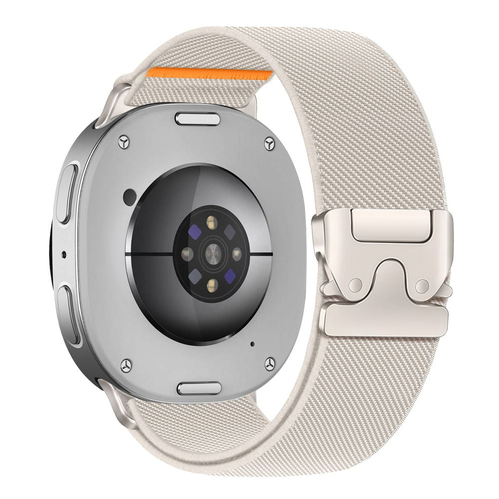 Tech-Protect Nylon Clasp Strap for Samsung Galaxy Watch 40/44/46 mm - Beige