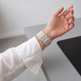 Tech-Protect Nylon Clasp Strap for Samsung Galaxy Watch 40/44/46 mm - Beige